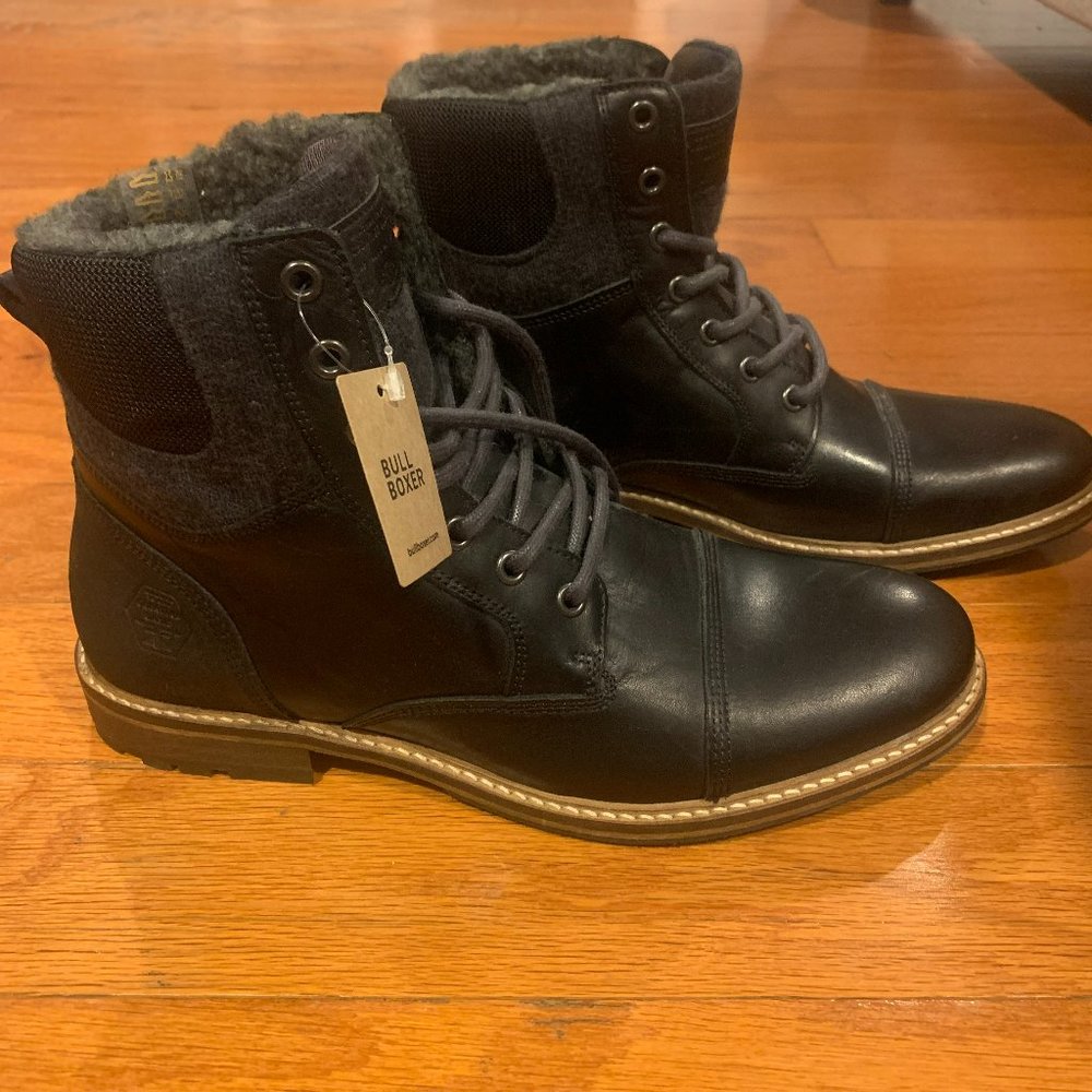 Bullboxer Lace-Up Black Boot M 9